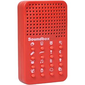 Sound Machine with 16 Sound Effects,Electronic Sound Maker,Prank Items Gift for Kids & Adults,Fart Noise Maker Pranks,Prankster Stuff for Adults,Funny Game Machine Red