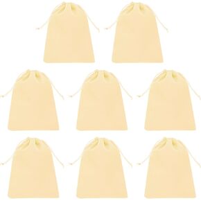 PATIKIL Velvet Gift Bags, 8 Pack 7 x 9 Inch Velvet Drawstring Bag Jewelry Pouch Gift Packaging Bag for Wedding Favor Party Birthday Festivals Pink