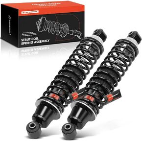 A-Premium Rear Pair (2) Load Adjusting Shock Absorber Compatible with Dodge Grand Caravan 2008-2020 & Chrysler Town & Country 2008-2016 & Volkswagen Routan 2009-2014 & Ram C/V 2012-2015