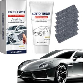 Upgrade Nano Sparkle Cloth Car Scratch Remover, Car Scratch Repair Paste, Nano Sparkle Cloth for Car Scratches, Magic Car Scratch Repair Cloth(6pcs Cloth 1pcs Repair Paste)