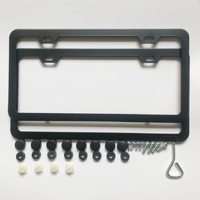 License Plate Frames,2 Packs Front Rear Car Tags,Aluminum Alloy License Plate Cover,No Rust,Water Proof,Wear Resistant,Car Accessories