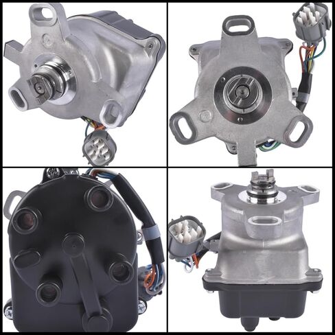 Ignition Distributor 9 Pins Replacement for 1997 1998 Honda CR-V CRV B20B4 2.0L Non Vtec Black Cap and Rotor kit #TD-97U, 30100-P3F-A02 Vahaha in Saudi Arabia