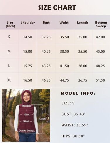 MIDNIGHTSUN Women’s Packable Puffer Vest Lightweight Hooded Full Zip Warm Winter Puffy Vest in Saudi Arabia