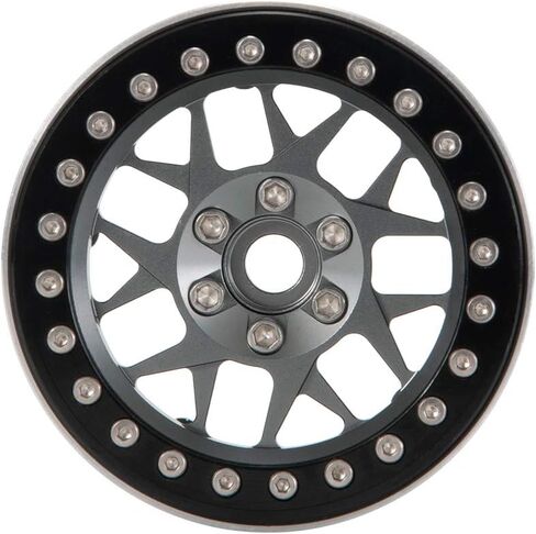 RCLIONS 4 قطع من سبائك الألومنيوم مقاس 2.2 بوصة إطارات عجلات Beadlock للسيارة المحورية Wraith SCX10 TRX4 1/10th RC Rock Crawler Car (أحمر) in Saudi Arabia