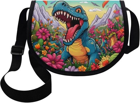 Dinosaur Purse for Girls Boys Small Crossbody Purses Age 6-8 Kids Pocketbook Shoulder Messenger Bag Wallet Sling Flight Bag Phone Holder Travel Holiday Cruise Shopping in Kuwait