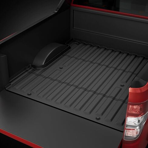 بطانة سرير شاحنة oEdRo تناسب 2019-2024 شيفروليه سيلفرادو/جي إم سي سييرا 1500 5.8 قدم، بطانة سرير TPE شديدة التحمل لجميع الأحوال الجوية لملحقات تشيفي سيلفرادو 2024، أسود in Kuwait