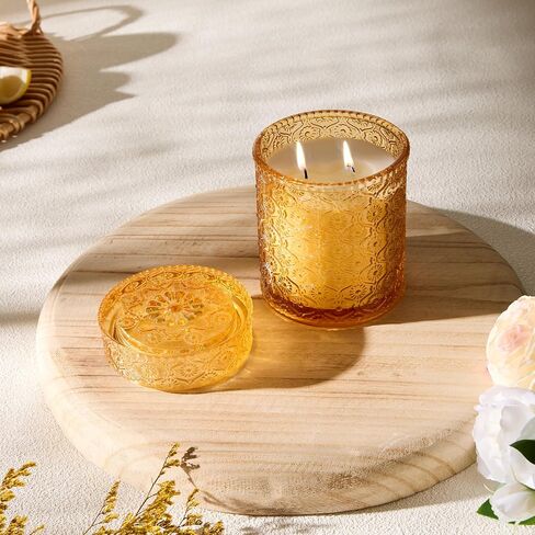 Scented Candles,Clean Cotton Scented Candles for Home Scented, Luxury Candles Gifts Jar Fall Candles with up to 50 Hours Long Lasting, Fall Fragrance, 15.87 oz in Saudi Arabia
