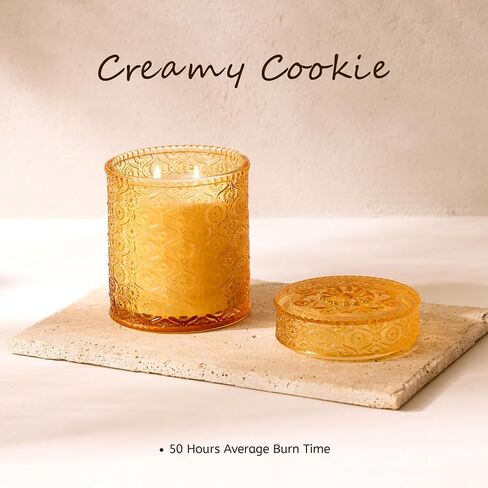 Scented Candles,Clean Cotton Scented Candles for Home Scented, Luxury Candles Gifts Jar Fall Candles with up to 50 Hours Long Lasting, Fall Fragrance, 15.87 oz in Saudi Arabia