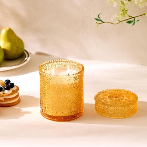 Scented Candles,Clean Cotton Scented Candles for Home Scented, Luxury Candles Gifts Jar Fall Candles with up to 50 Hours Long Lasting, Fall Fragrance, 15.87 oz in Saudi Arabia
