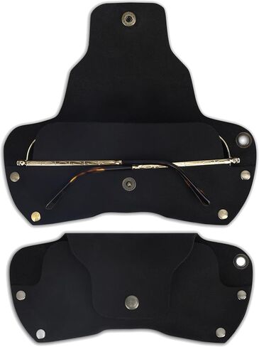 Sunglasses Cases Leather Eyeglass Pouch with Lanyard Portable Soft Eye Glass Case Sunglass Storage Box in Saudi Arabia