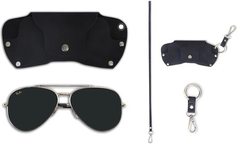 Sunglasses Cases Leather Eyeglass Pouch with Lanyard Portable Soft Eye Glass Case Sunglass Storage Box in Saudi Arabia