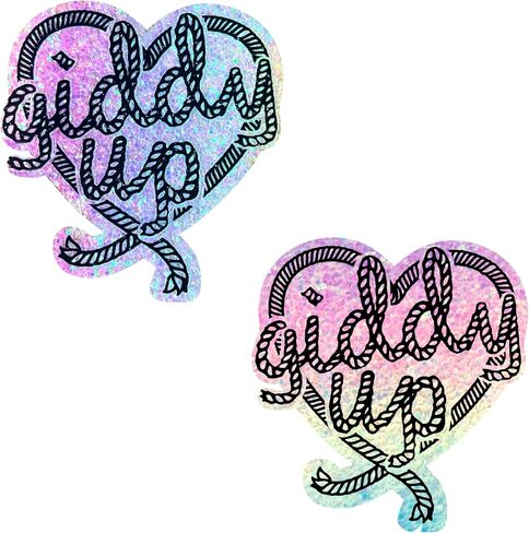 Neva Nude Lasoo Heart Nipztix Pasties for Festivals, Raves & More, Medical Grade Adhesive,Waterproof & Sweatproof,Made in USA in Saudi Arabia