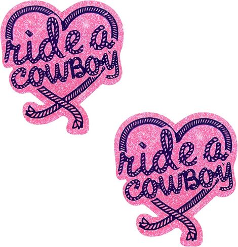 Neva Nude Lasoo Heart Nipztix Pasties for Festivals, Raves & More, Medical Grade Adhesive,Waterproof & Sweatproof,Made in USA in Saudi Arabia