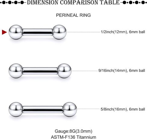 16G-2G ASTM F136 Titanium Internally Threaded Nipple Tongue Rings Piercing Jewelry Straight Industrial Earring Barbell G23 Titanium Nipple Tongue Bars Piercing Jewelry for Women Men 12MM-40MM in Saudi Arabia
