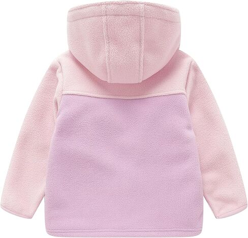Mud Kingdom Boys Girls Fleece Jackets with Hood Outerwear Long Sleeve Deer Pattern Zipper Tops in Saudi Arabia