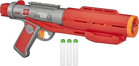 Nerf Star Wars Imperial Death Trooper Deluxe Dart Blaster، الماندالوريان، أصوات الناسف، تأثيرات ضوئية، 3 أسهم Nerf تتوهج في الظلام in Saudi Arabia