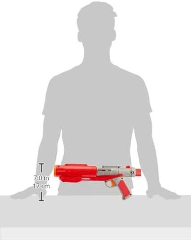 Nerf Star Wars Imperial Death Trooper Deluxe Dart Blaster، الماندالوريان، أصوات الناسف، تأثيرات ضوئية، 3 أسهم Nerf تتوهج في الظلام in Saudi Arabia