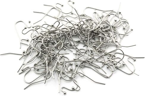 Tegg الفرنسية الأذن سلك 100 قطعة 22x11 مللي متر الفولاذ المقاوم للصدأ الكرة نهاية القرط هوك حلقة مفتوحة استرخى القرط النتائج in Kuwait