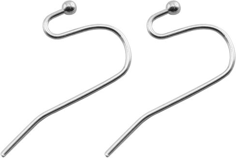 Tegg الفرنسية الأذن سلك 100 قطعة 22x11 مللي متر الفولاذ المقاوم للصدأ الكرة نهاية القرط هوك حلقة مفتوحة استرخى القرط النتائج in Kuwait