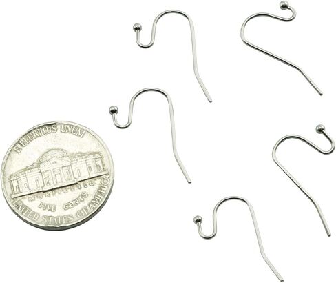 Tegg الفرنسية الأذن سلك 100 قطعة 22x11 مللي متر الفولاذ المقاوم للصدأ الكرة نهاية القرط هوك حلقة مفتوحة استرخى القرط النتائج in Kuwait