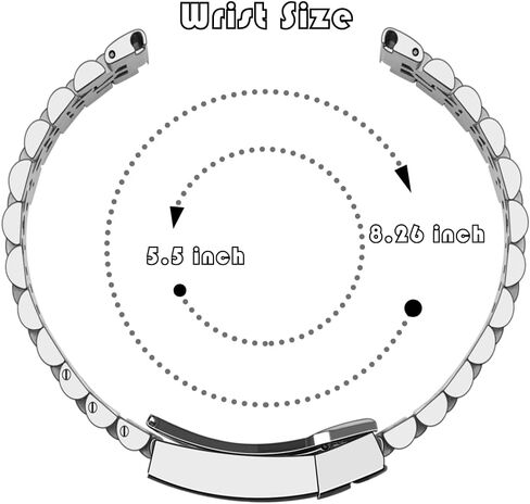 YISIWERA Screw-In Stainless Steel Watch Band 20mm 22mm Polished Brushed Metal Watch Strap Bracelet for Men Women Solid Adjustable Deployment Buckle Silver in Saudi Arabia