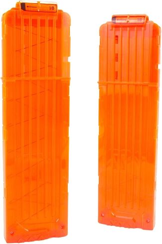 TORMEN 2 Pack Quick Reload Clip,18-Darts Magazines Clips,Bullet Clips Compatible for Nerf Elite Toy Gun(Orange in Saudi Arabia