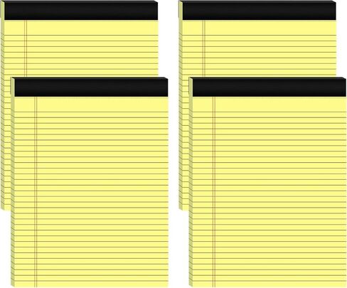 6 Pack Legal Pads 11 x 9.5 Inch Note Pads College Ruled Notepads 80GSM Purple Pads of Paper Perforated Legal Pad 30 Sheets Writing Pads Large Size Line Notepad for School, Home, Office in Saudi Arabia
