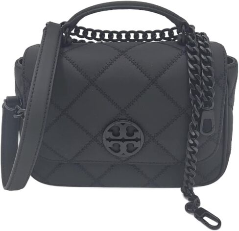 حقيبة كروس نسائية صغيرة بمقبض علوي من Tory Burch 153400 Willa Matte مبطنة بأجزاء سوداء in Saudi Arabia