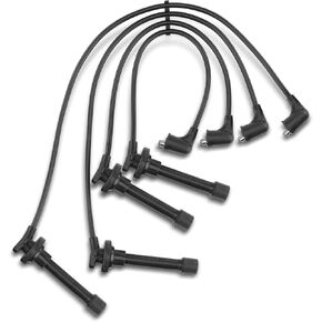 A-Premium Ignition Spark Plug Wires Set of 4 Compatible with Honda Civic 1992-1995, Civic del Sol 1993-1995 & Acura Integra 1996-2001, 1.5L 1.8L Naturally Aspirated