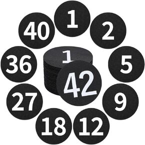 42 Pcs Carpet Markers with Number - Carpet dots for Classroom 4 Inch Carpet Floor Spot Circle Floor Dot for Decoration Elementary Teachers Student Kindergarten