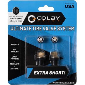 Colby Valve Permanent Valve Stem Replacement Kit | Installs from Outside of The Wheel | Tire Valve Stems Made in USA from Quality 360 Brass Components
