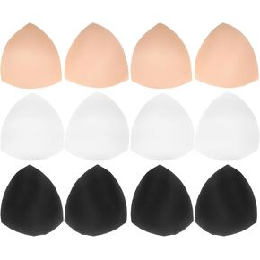 Abaodam 6 Pairs Bra Inserts Sponge Sports Cups Bra Padding Replacement Bra Inserts Bra Inserts Bra Pads Bra Pads Bra Cushion Pads Bra Replacement Inserts Sponge Invisible Miss