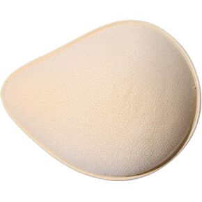Foam Latex Mastectomy Breast Forms Spiral Breast Prosthesis for Mastectomy Bra Breathable Breast Insert Pads(M/1 Piece)