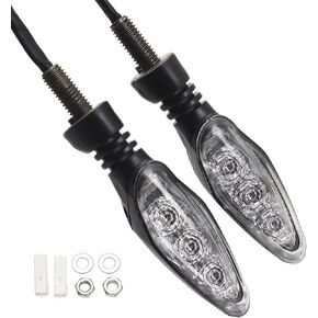 2 Pcs Motorcycle Front or Rear Turn Signal Indicators, Compatible with KTM 450/690/790/890/990, 530 EXC-R USA, 525 EXC Racing USA (Clear)