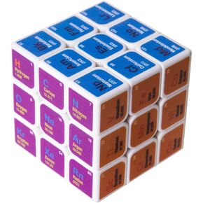 Speed Cube 3x3x3 Chemical Elements Magic Cube Puzzles,Creative Educational Toys for Kids Students Adults