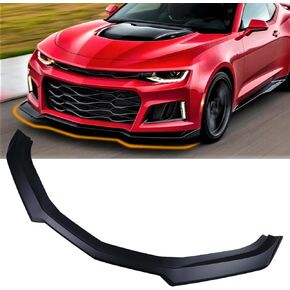 Front Bumper Lip Fit for Chevy Camaro SS 2016-2024 / LS LT RS 2019-2024 Splitter Spoiler Diffuser Protector Guard Wing Body Kit Air Dam Camaro Accessories (Matte Black)