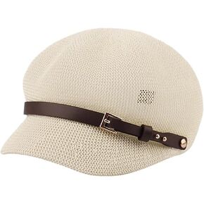 Lightweight Newsboy Cap Beret Breathable Mesh Sun Hat Beach Hats for Women