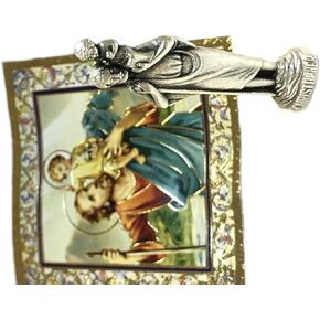 Religious Gifts St Saint Gerard Mini Gift Set Tiny Statue & Prayer Card 1 Inch Long