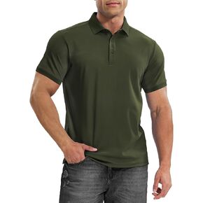 Haimont Mens Polo Shirts Dry Fit Performance Collared Shirts Short Sleeve Casual Moisture Wicking Shirts