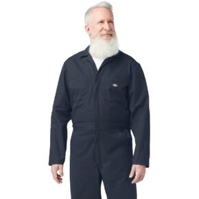 Dickies Long Sleeve Coveralls, DARK NAVY, XL TL