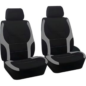 Mandark 4PCS Front Car Seat Covers, Waterproof and Breathable Vehiclce Seat Protector, Comfortable Sponge Seat Cushions, Auto Interior Accessories Universal for SUV, Truck, RV（Gray） in Kuwait