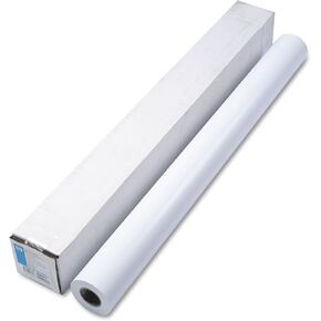 ورق صور HP Q6581A Designjet كبير الحجم وجاف وشبه لامع، مقاس 42 بوصة × 100 قدم، أبيض