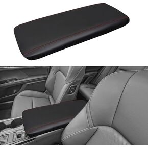 POSAID Center Console Armrest Cover for 2025 Toyota Camry (XSE/XLE/SE/LE) Leather Armrest Cover for 2025 Toyota Camry Accessories, Black Trim