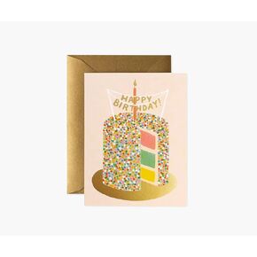 RIFLE PAPER CO. Birthday Card Boxed Set of 8 | Blank Interior Lets Your Thoughtful Handwritten Note Take Center Stage (Artisanally Crafted in the USA, 4.25" L x 5.5" W), Gemma