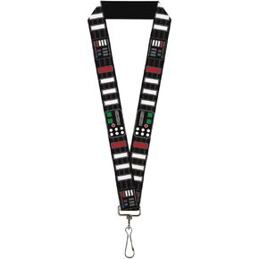Star Wars Lanyard, Star Wars Darth Vader Utility Belt Bounding Black Multi Color, Elastic