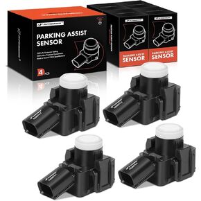 A-Premium 4-PC Front Reverse Backup Parking Assist Sensor Compatible with Toyota Prius 2016-2018, Prius Prime 2017-2018, 1.8L, Replace # 8934158070