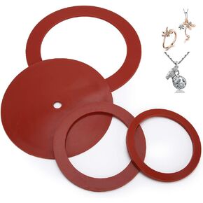 4 Pcs Casting Machine Gasket, Rubber Rubber Gasket Jewelry Casting Machine Gasket Jewelry Making Tools for Jewelry Making Repairing
