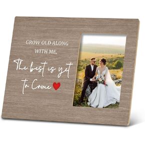 SRADMO Engagement Picture Frames,Wedding Picture Frames For Couple,The Best Is Yet To Come Wedding Engagement Couples Photo Picture Frame 8x10,Engagement Wedding Gifts For Couples-Newly Engaged