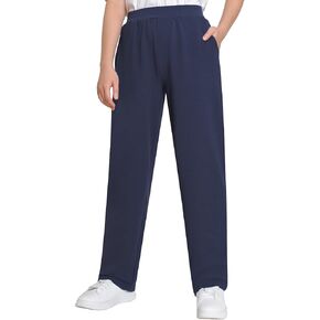 Weintee Women's Petite Cotton Pull On Pants with Pockets
