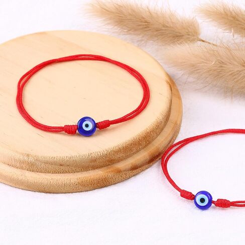 Set of 2Pcs Red String Bracelet for Women Men,Handmade Lucky Protection Couple Matching Bracelets Adjustable Kabbalah Evil Eye Tibetan Long Distance Bracelet Friendship, Graduation Gift in Saudi Arabia